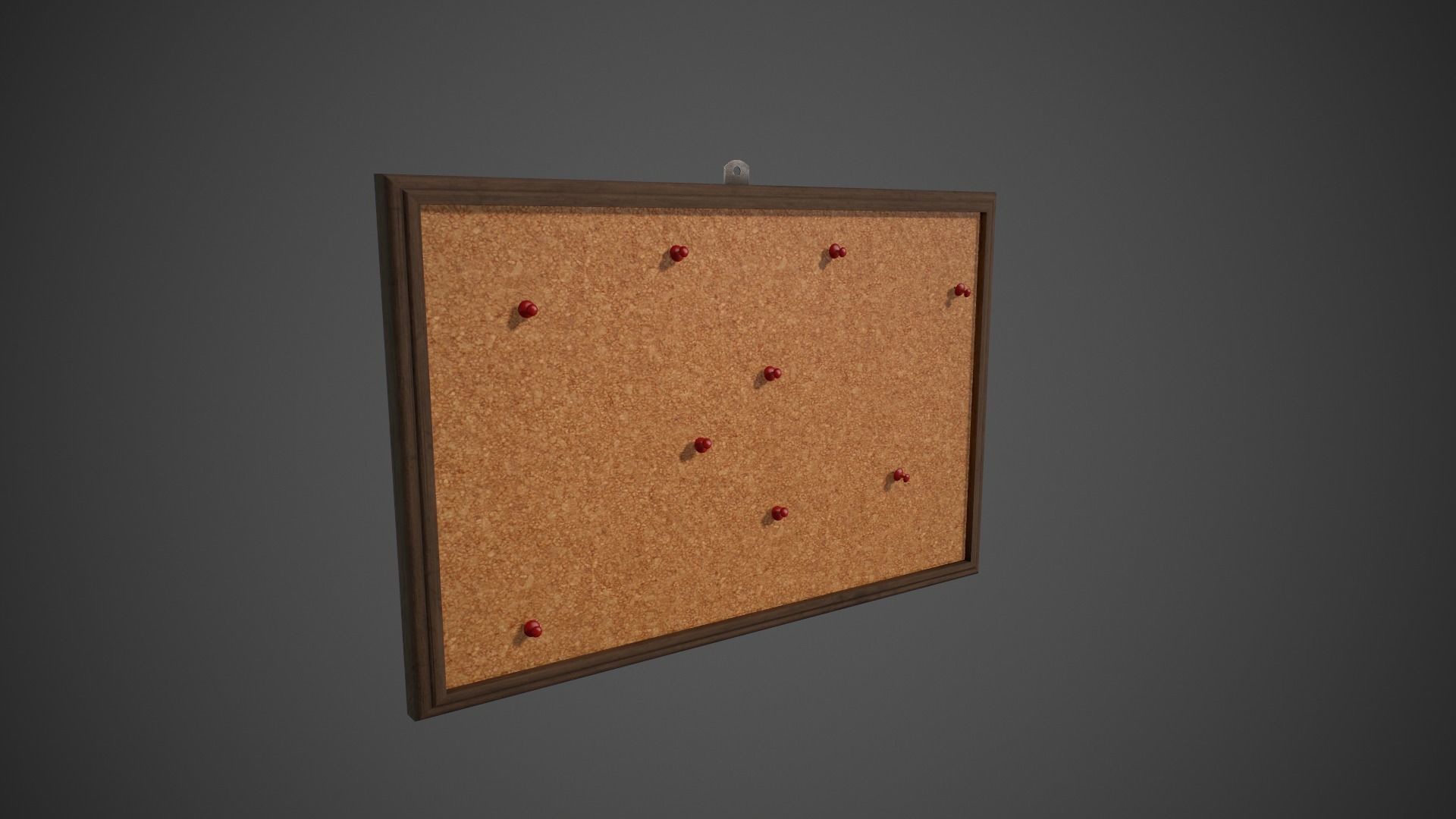Detective Pinboard Low-poly 3D model_8