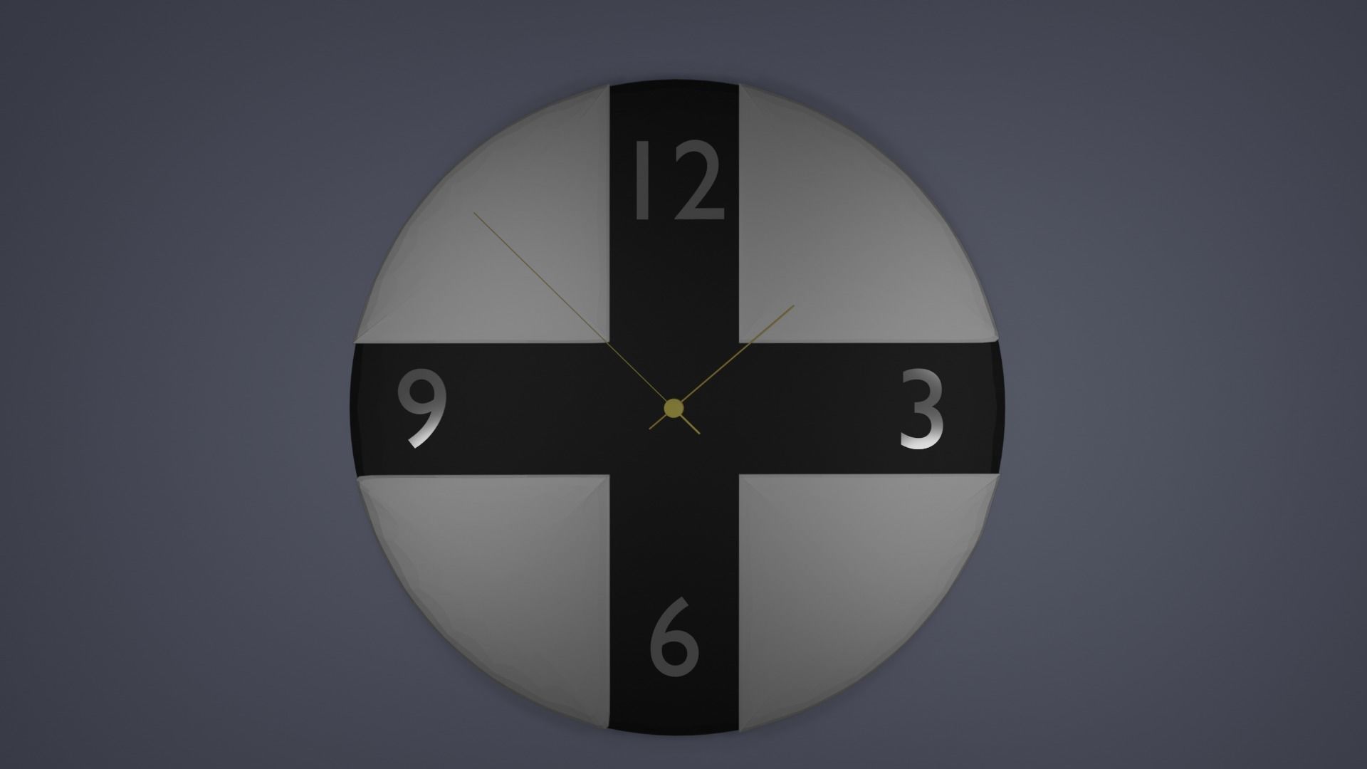 Wall Clock 3D model_4