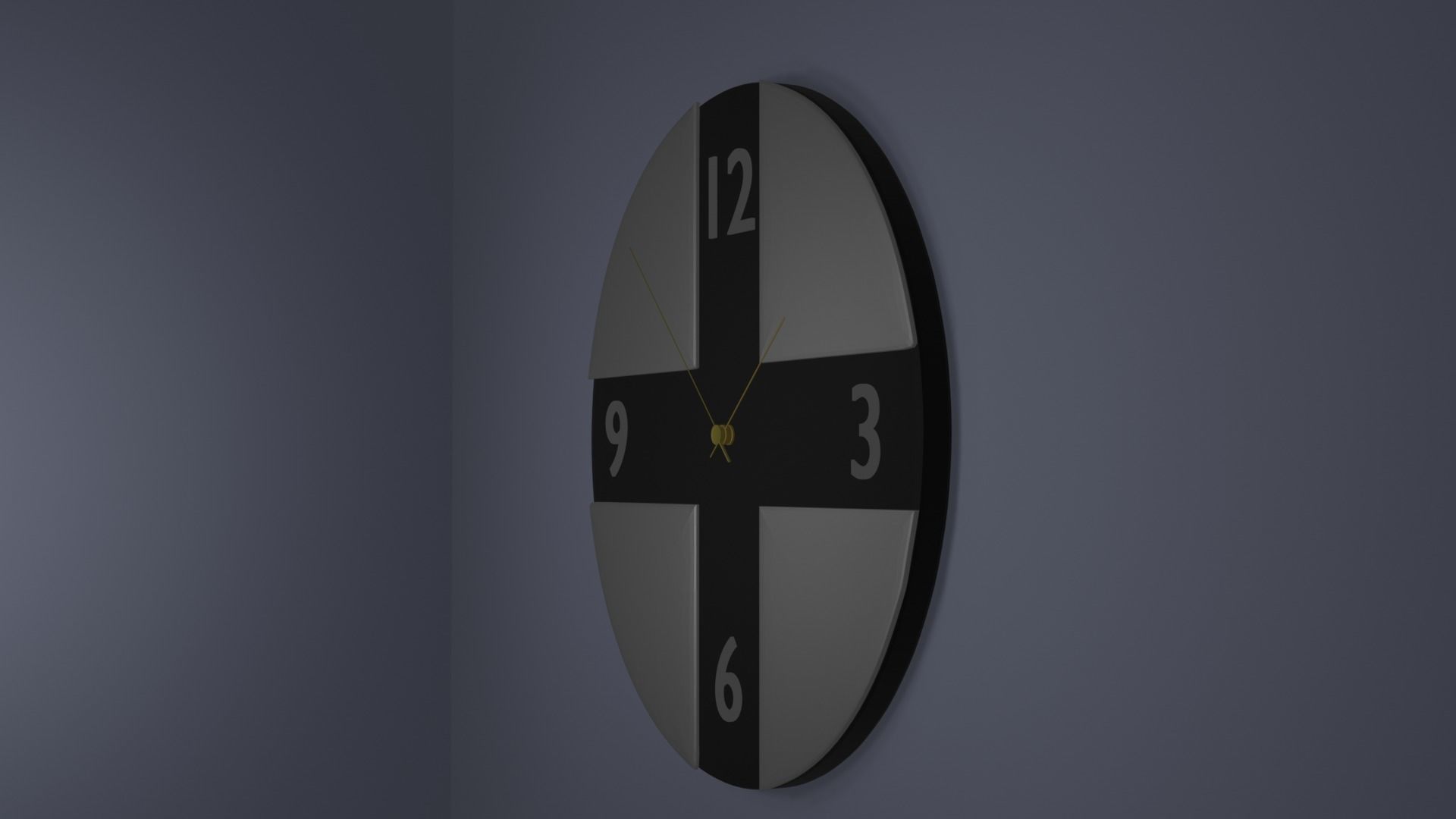 Wall Clock 3D model_1