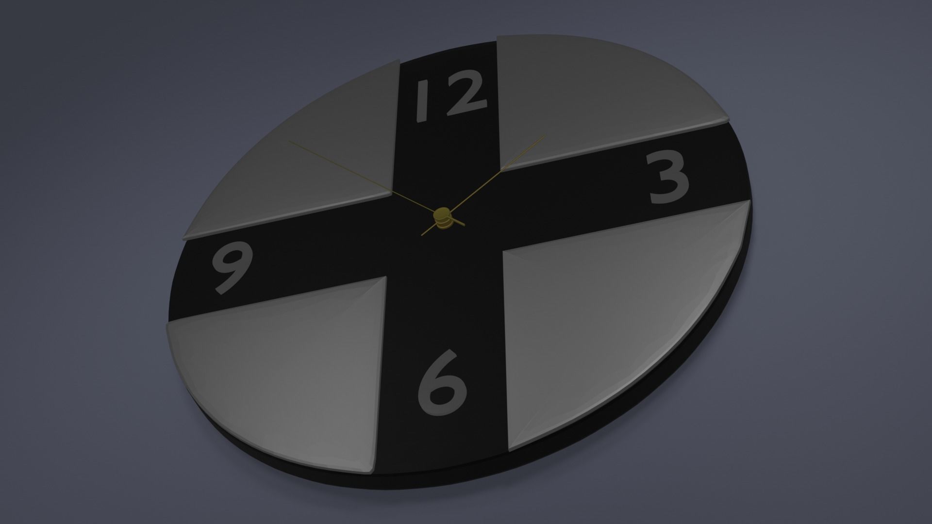 Wall Clock 3D model_3