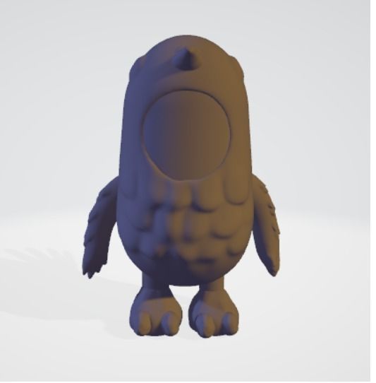 Fallguys silver bird 3D print model_1