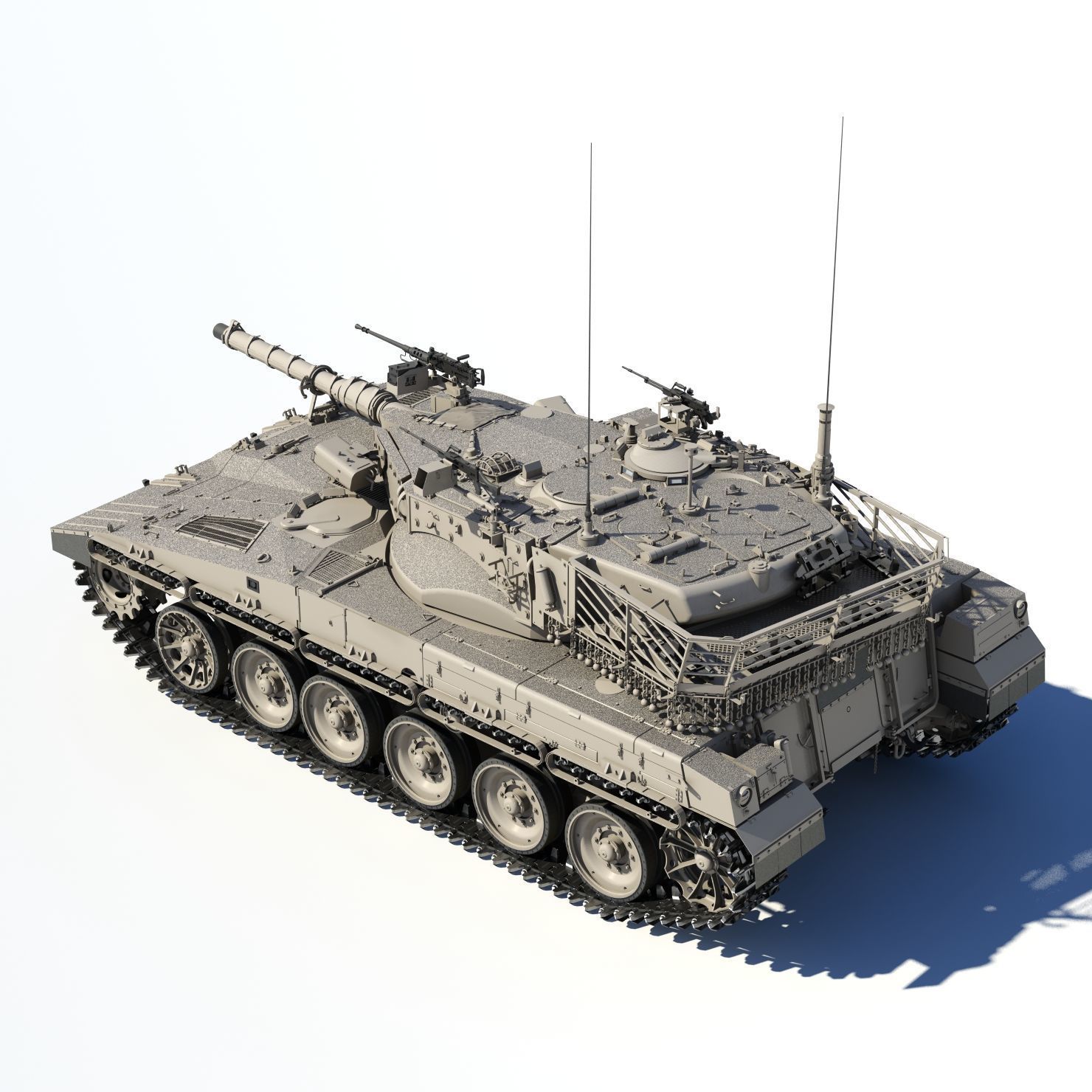 Merkava Mk-2 3D model_20
