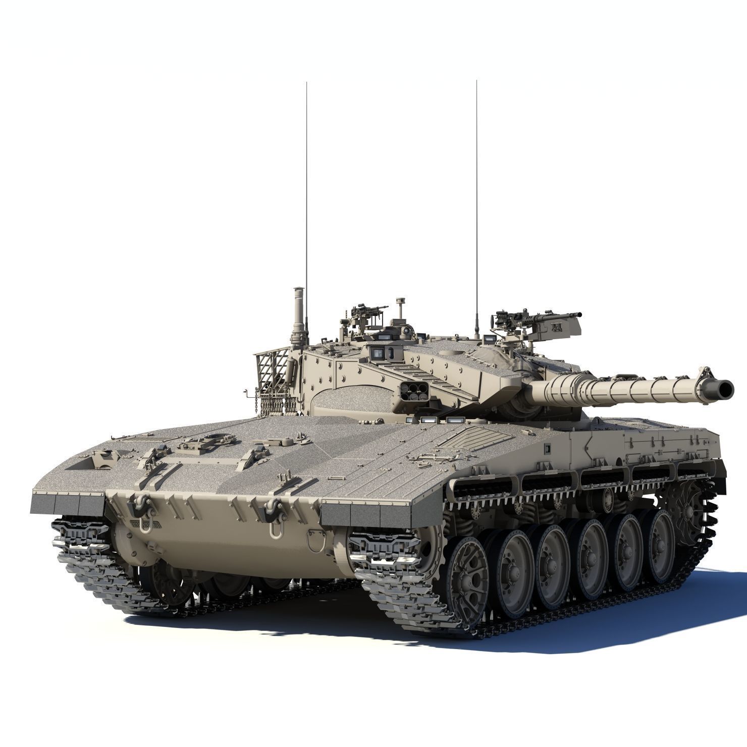 Merkava Mk-2 3D model_3