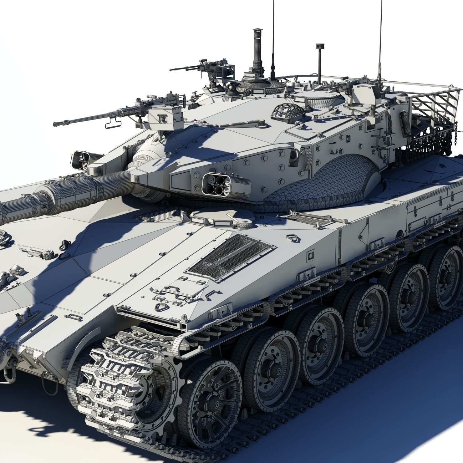 Merkava Mk-2 3D model_19
