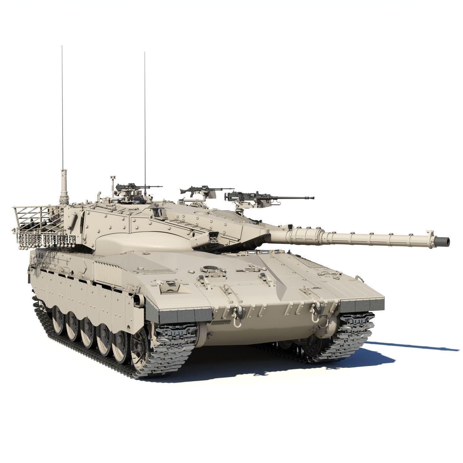 Merkava Mk-2 3D model_6