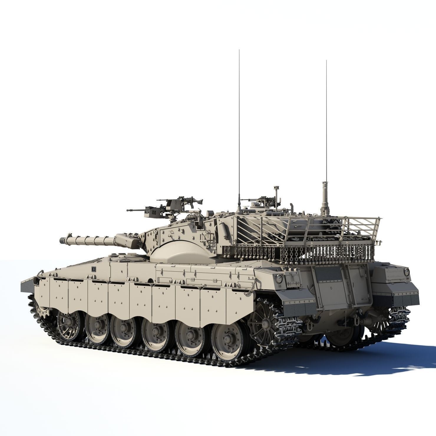 Merkava Mk-2 3D model_13