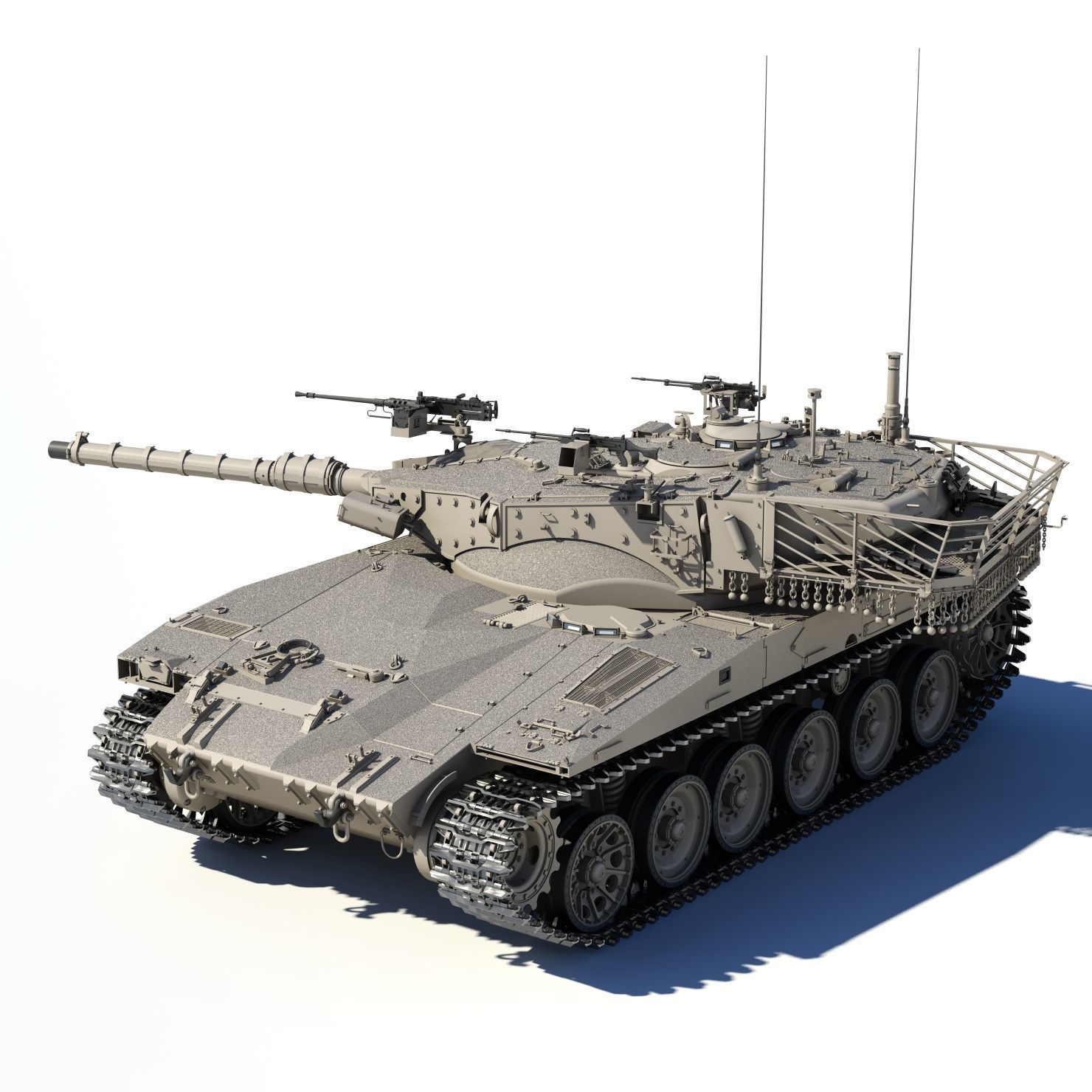 Merkava Mk-2 3D model_17