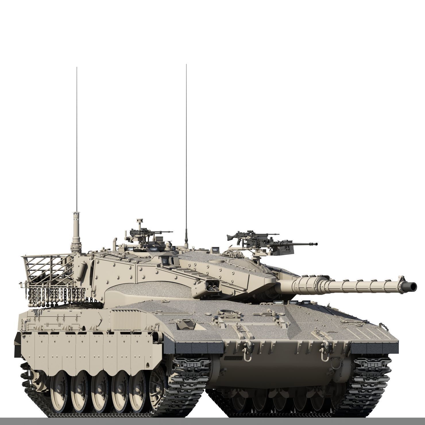 Merkava Mk-2 3D model_22