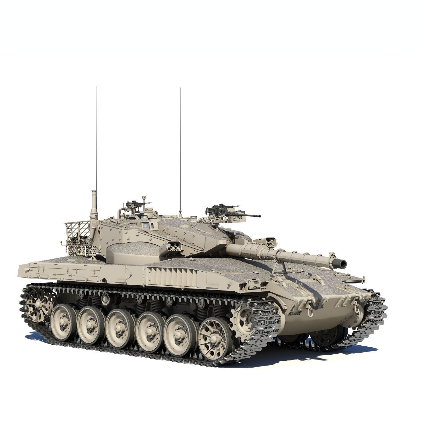 Merkava Mk-2 3D model_12
