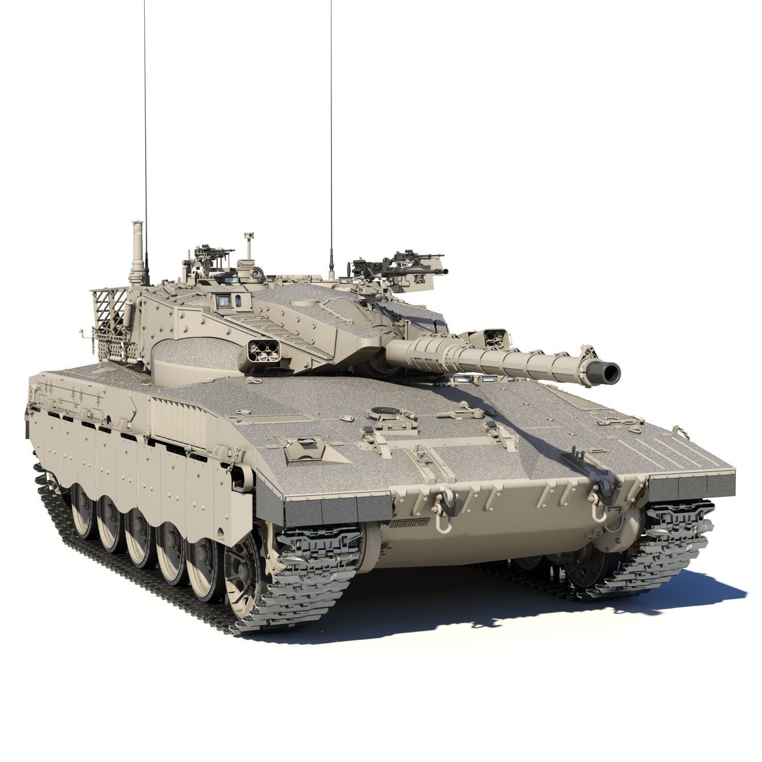 Merkava Mk-2 3D model_7