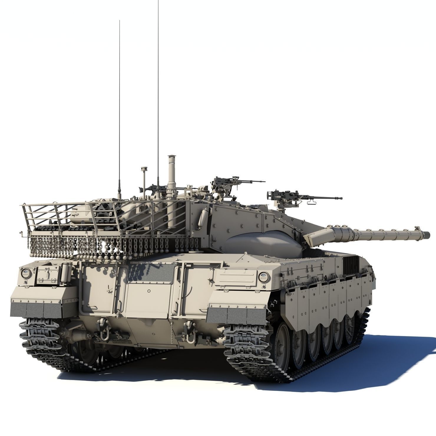 Merkava Mk-2 3D model_15