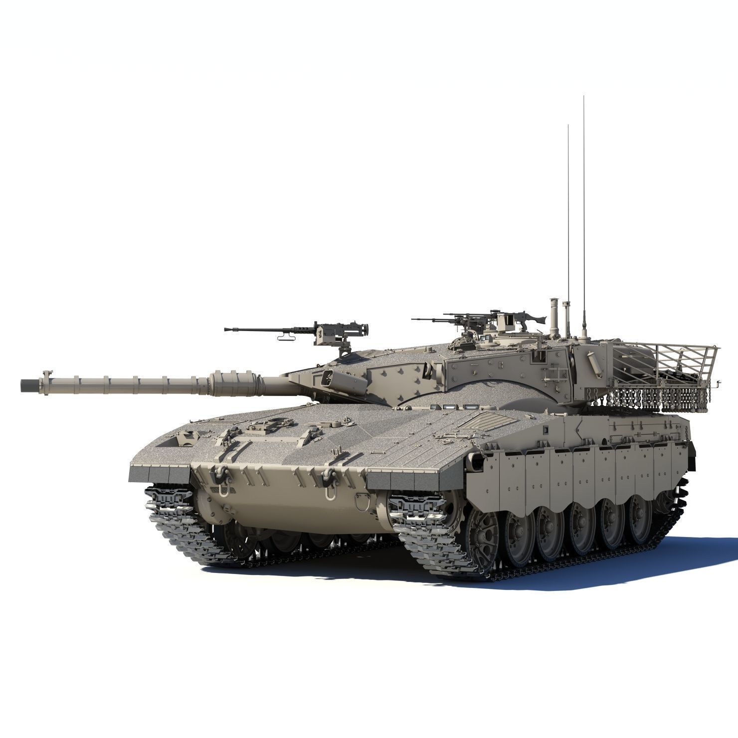 Merkava Mk-2 3D model_4