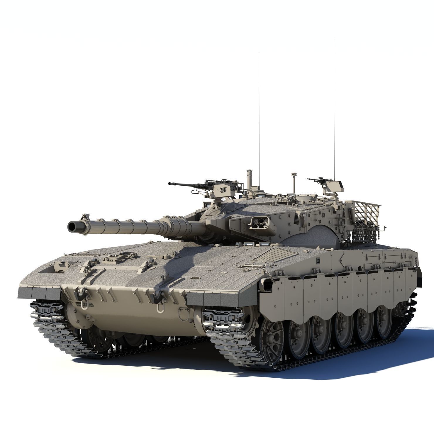 Merkava Mk-2 3D model_2