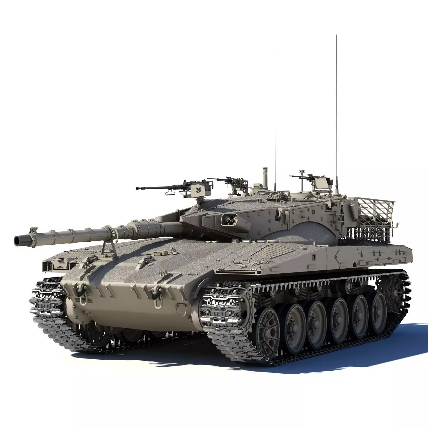 Merkava Mk-2 3D model_0