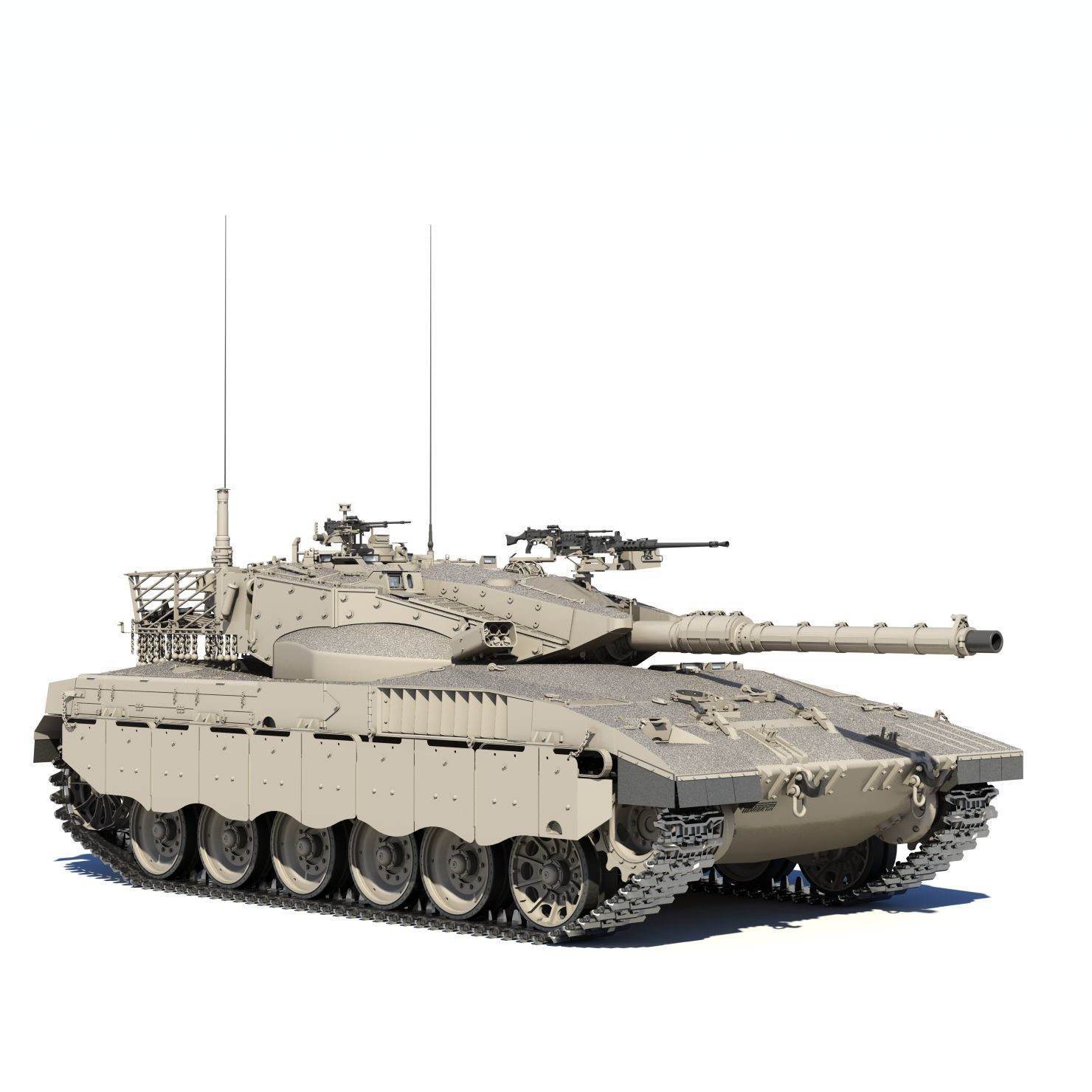 Merkava Mk-2 3D model_10