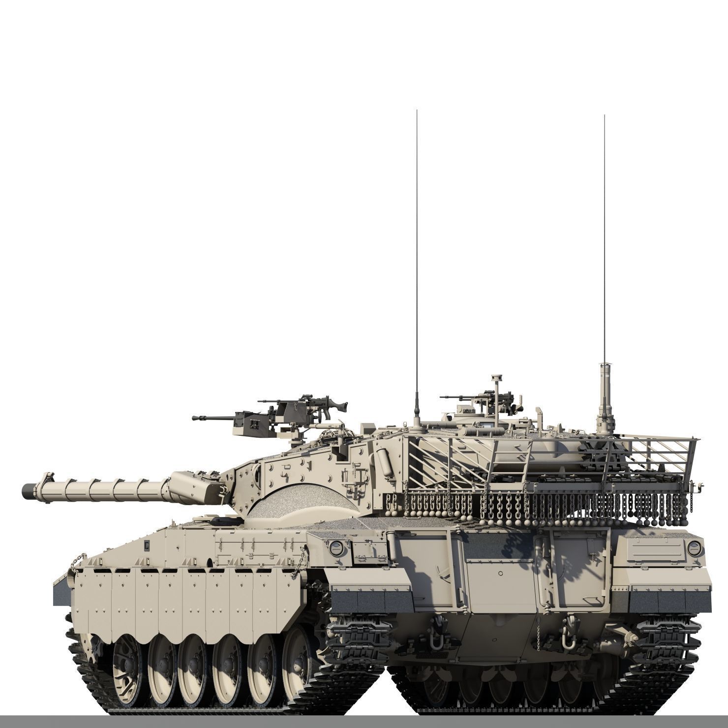 Merkava Mk-2 3D model_23