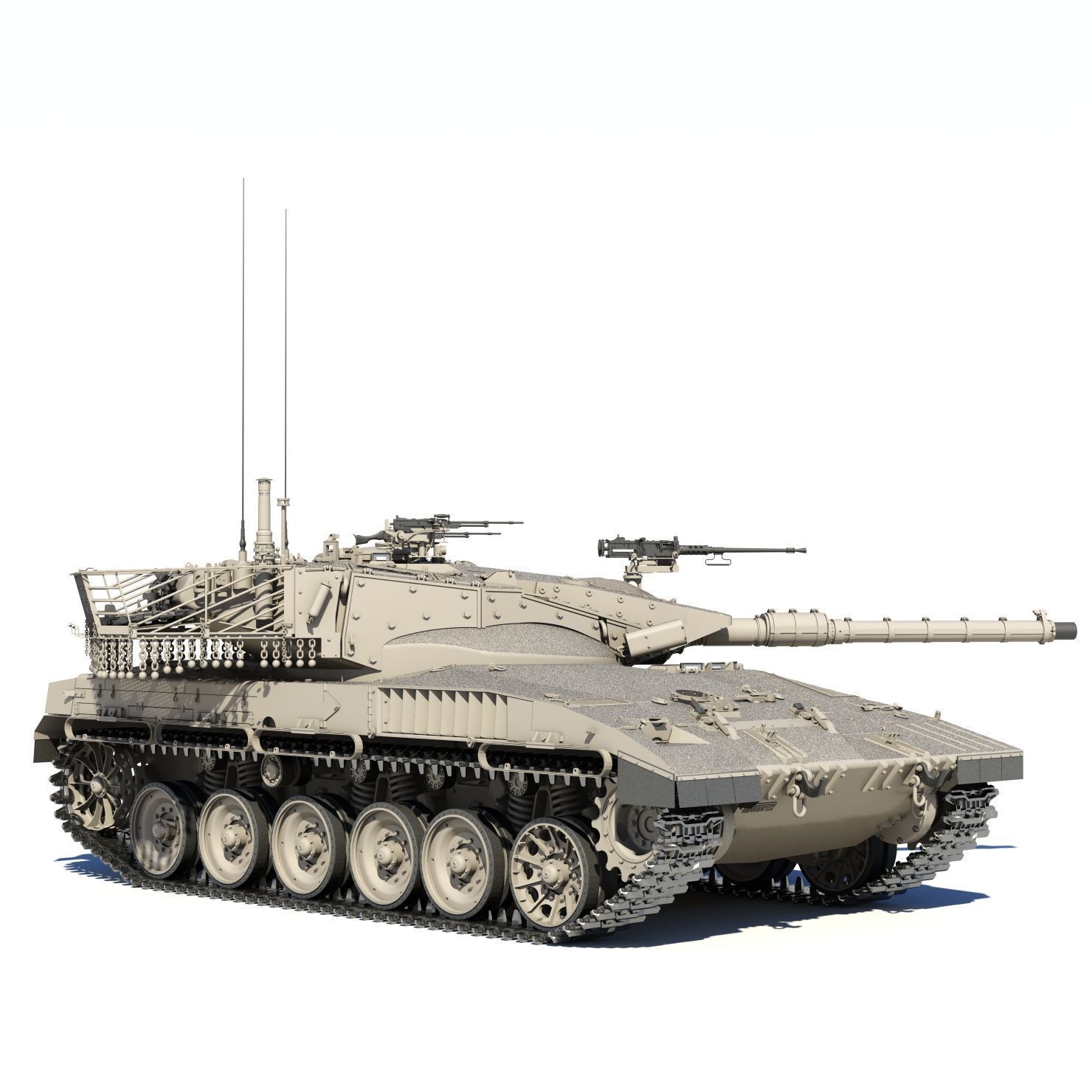 Merkava Mk-2 3D model_11