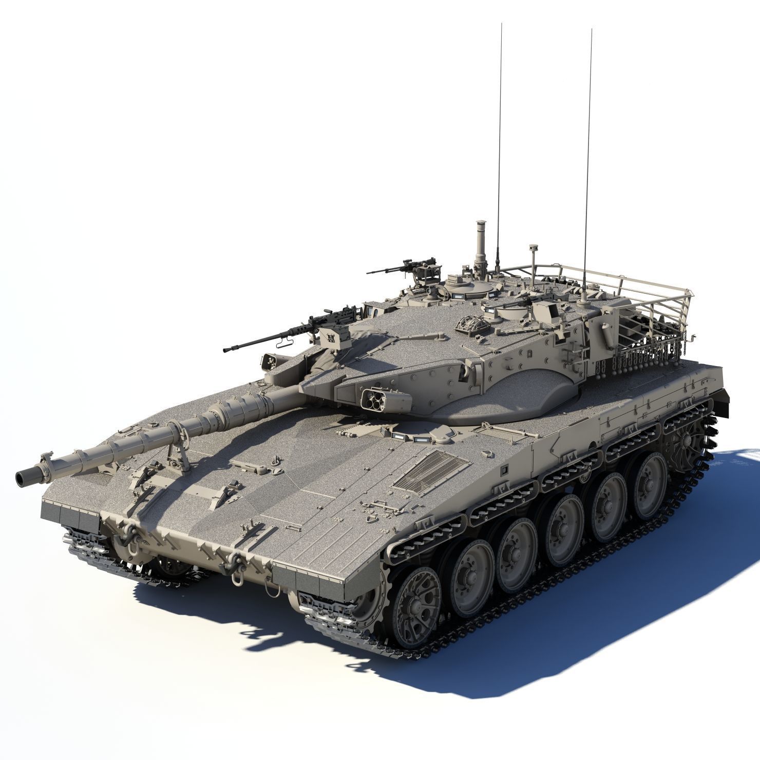 Merkava Mk-2 3D model_16