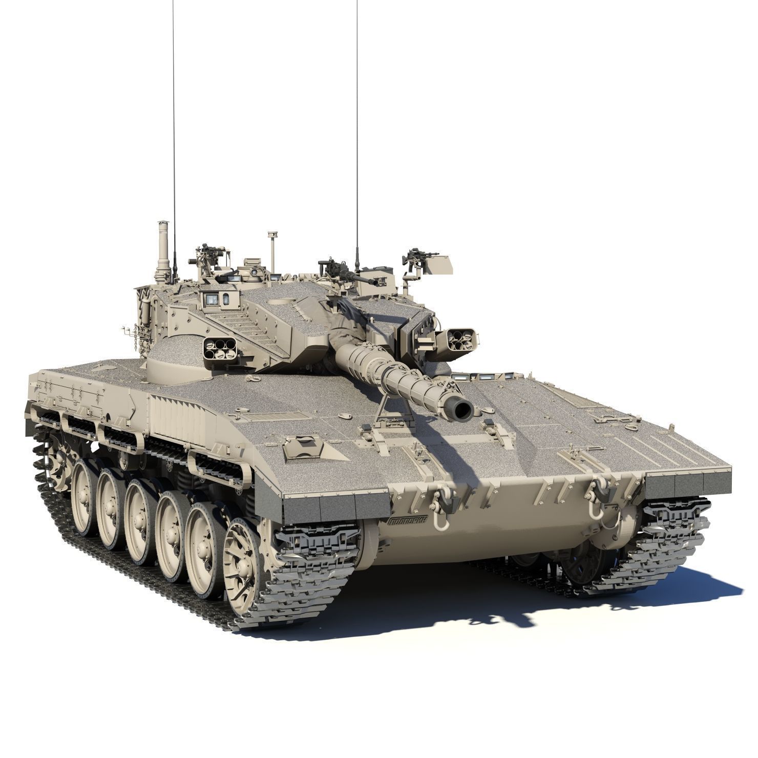 Merkava Mk-2 3D model_8
