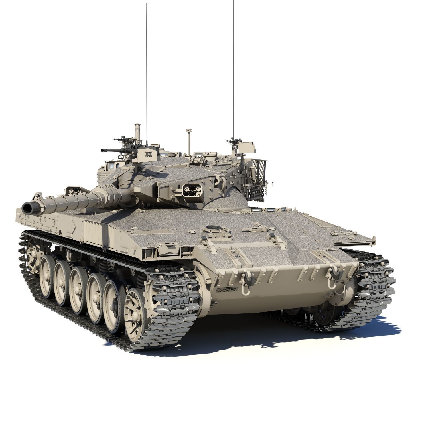 Merkava Mk-2 3D model_9