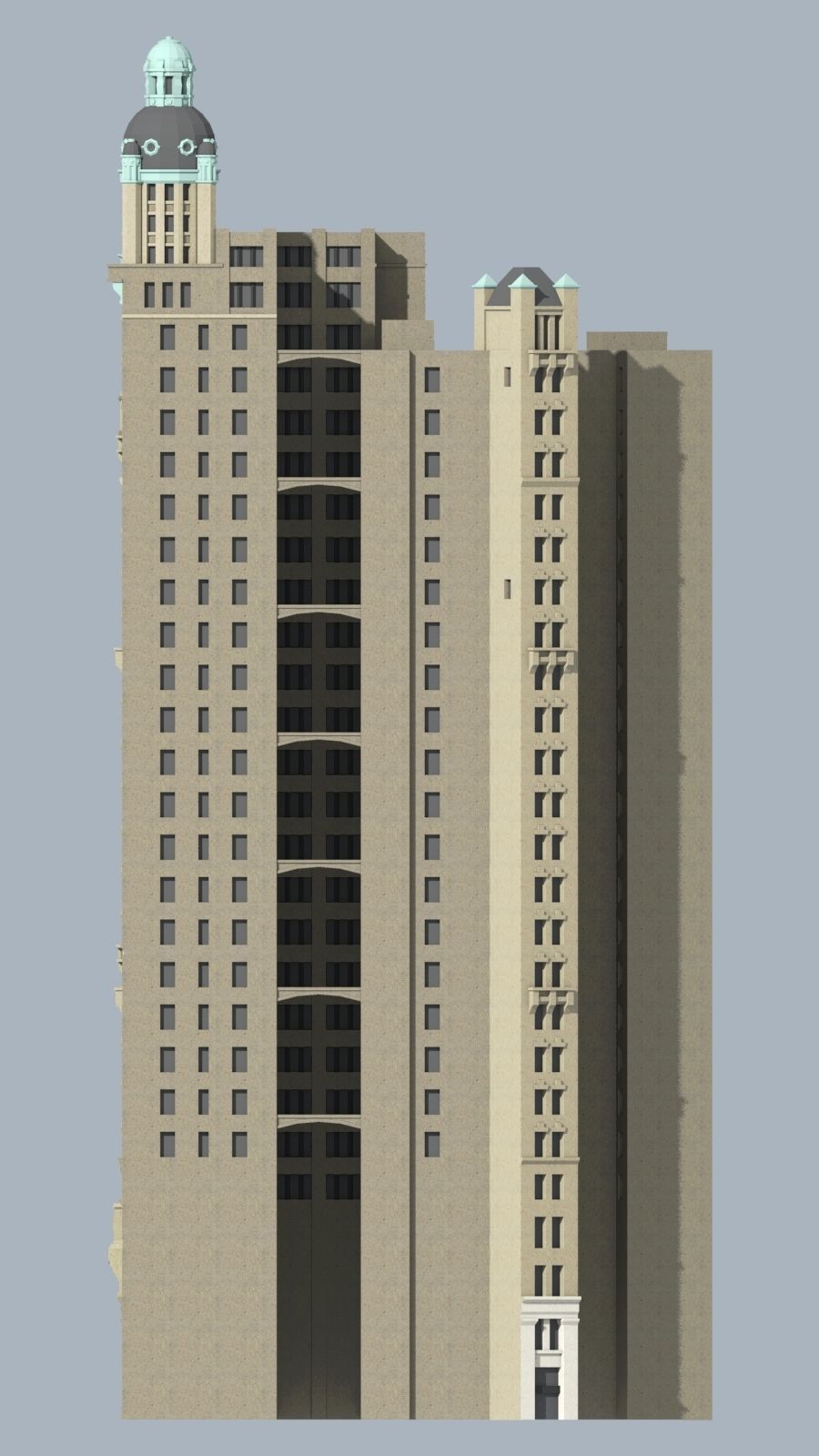Park Row Building 3D print model_4
