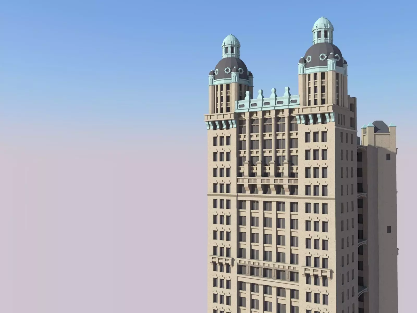 Park Row Building 3D print model_0