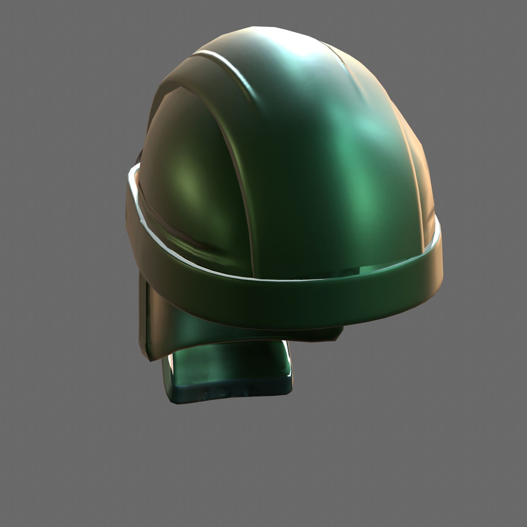 Gas mask helmet 3d model scifi Low-poly Low-poly 3D model Low-poly 3D model_9