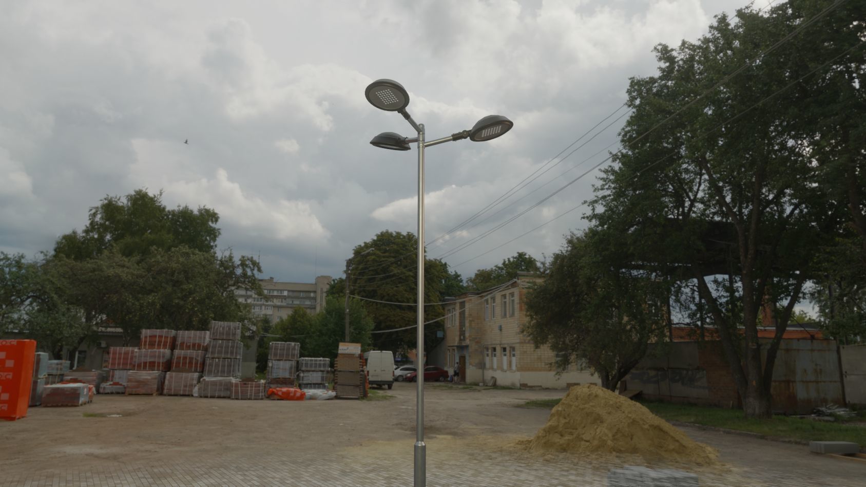 Street Light 15 version 8 5m with pole 2 Low-poly 3D model_12