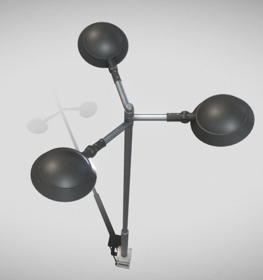 Street Light 15 version 8 5m with pole 2 Low-poly 3D model_4
