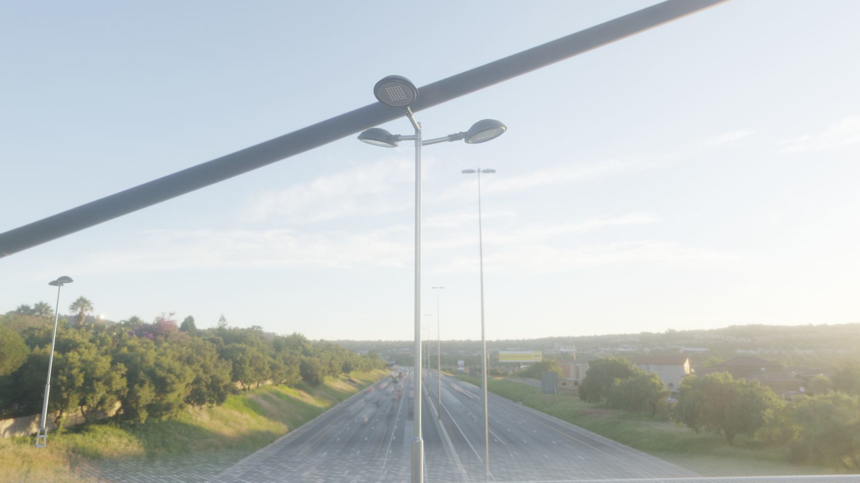 Street Light 15 version 8 5m with pole 2 Low-poly 3D model_11