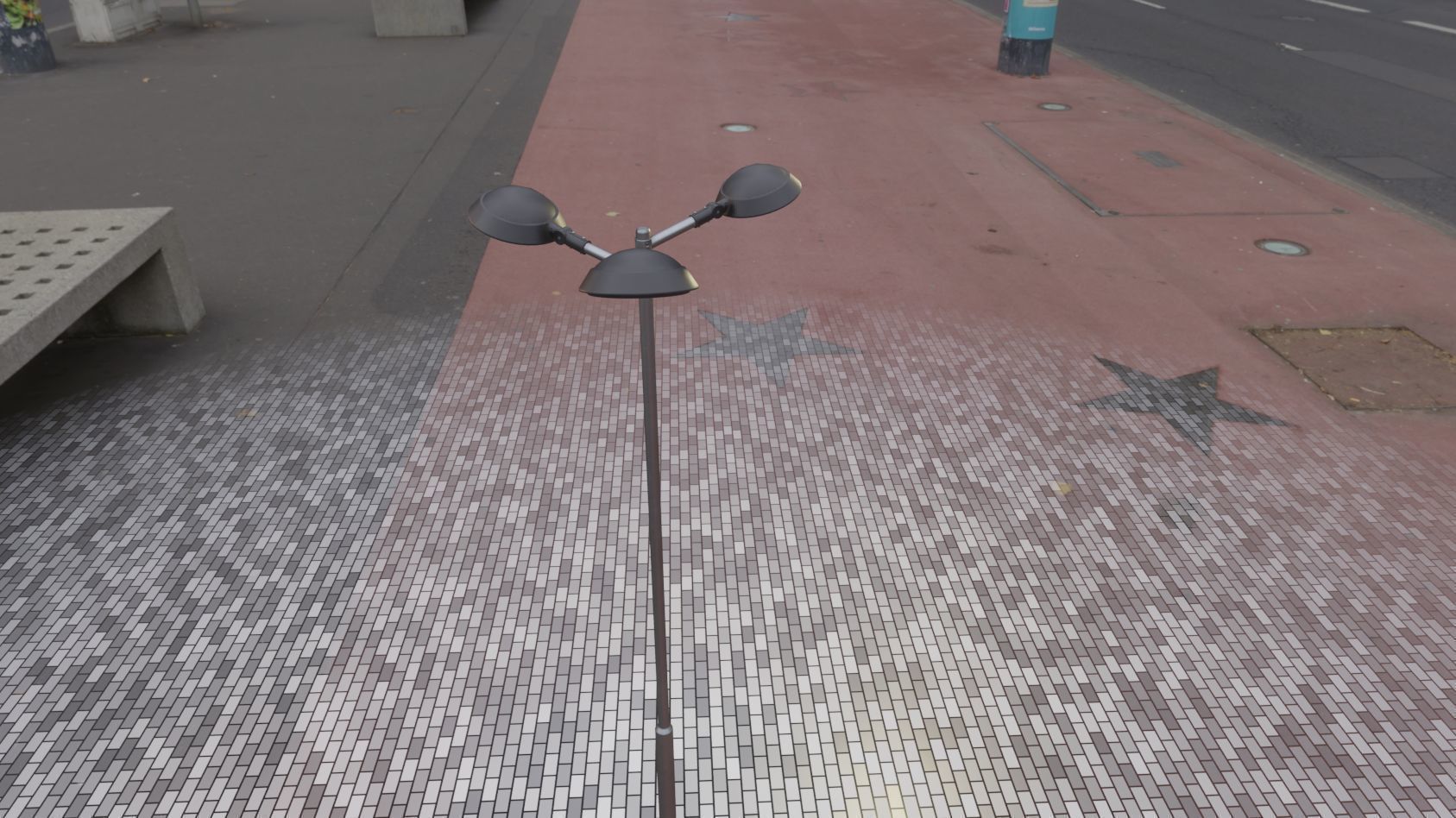 Street Light 15 version 8 5m with pole 2 Low-poly 3D model_92