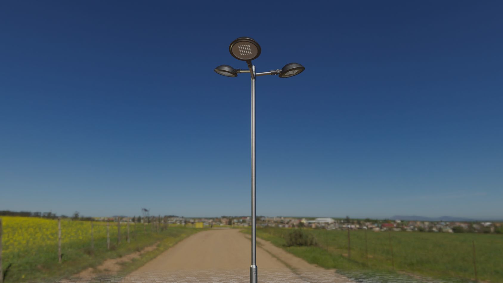 Street Light 15 version 8 5m with pole 2 Low-poly 3D model_18