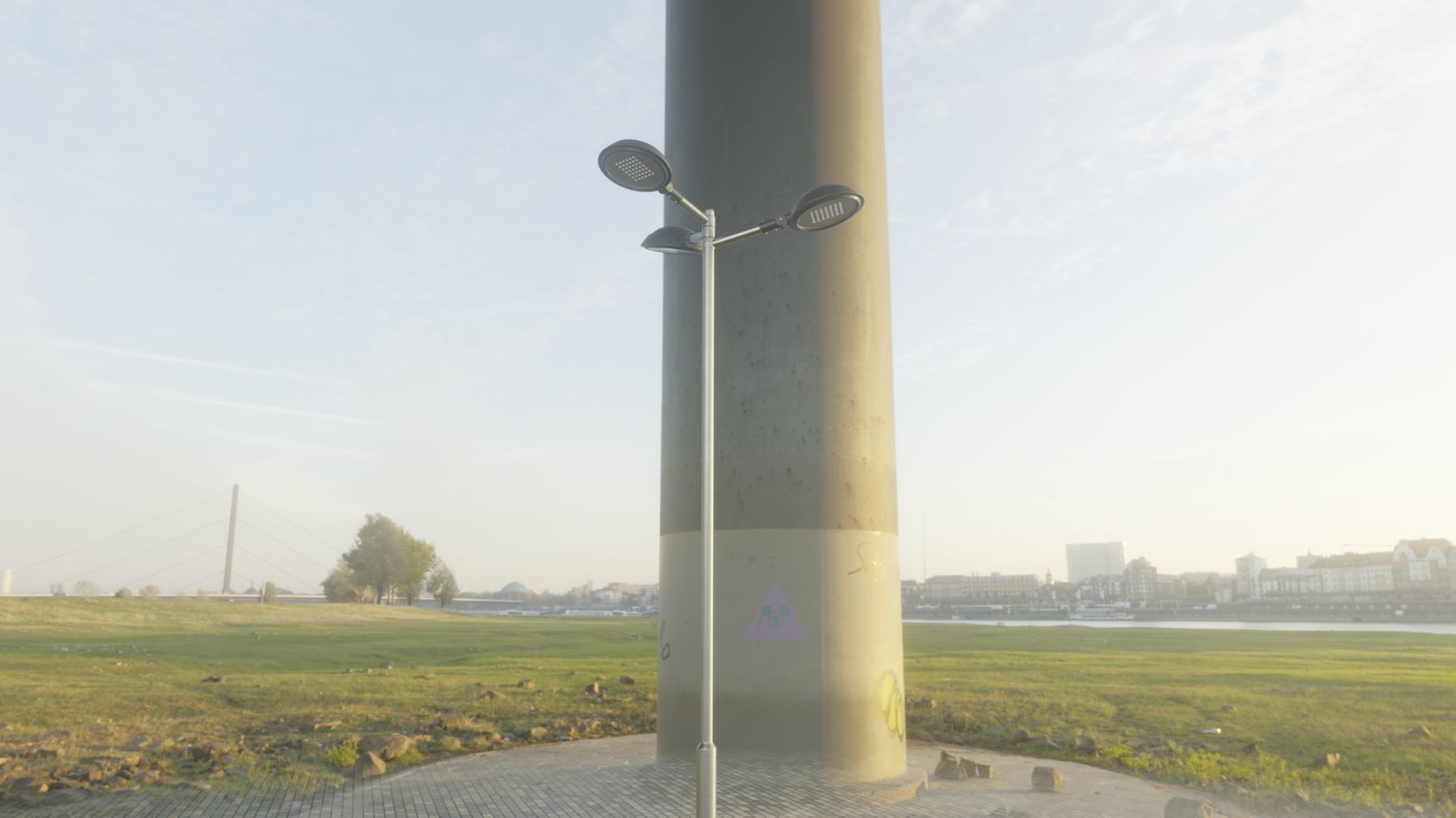 Street Light 15 version 8 5m with pole 2 Low-poly 3D model_13