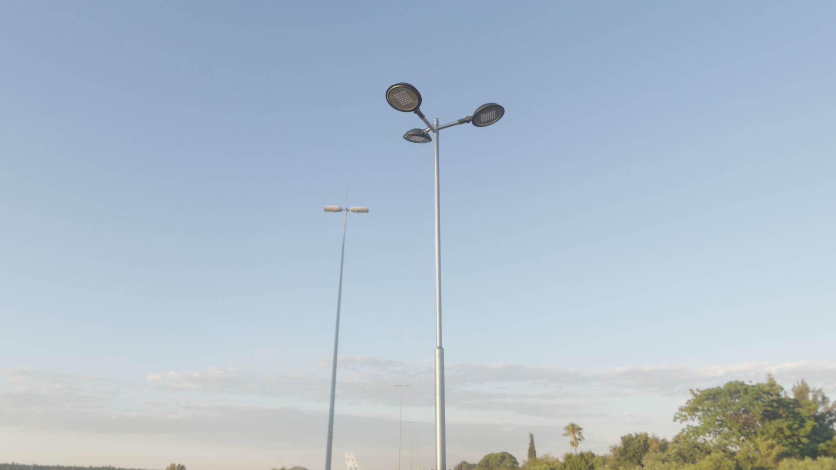 Street Light 15 version 8 5m with pole 2 Low-poly 3D model_51