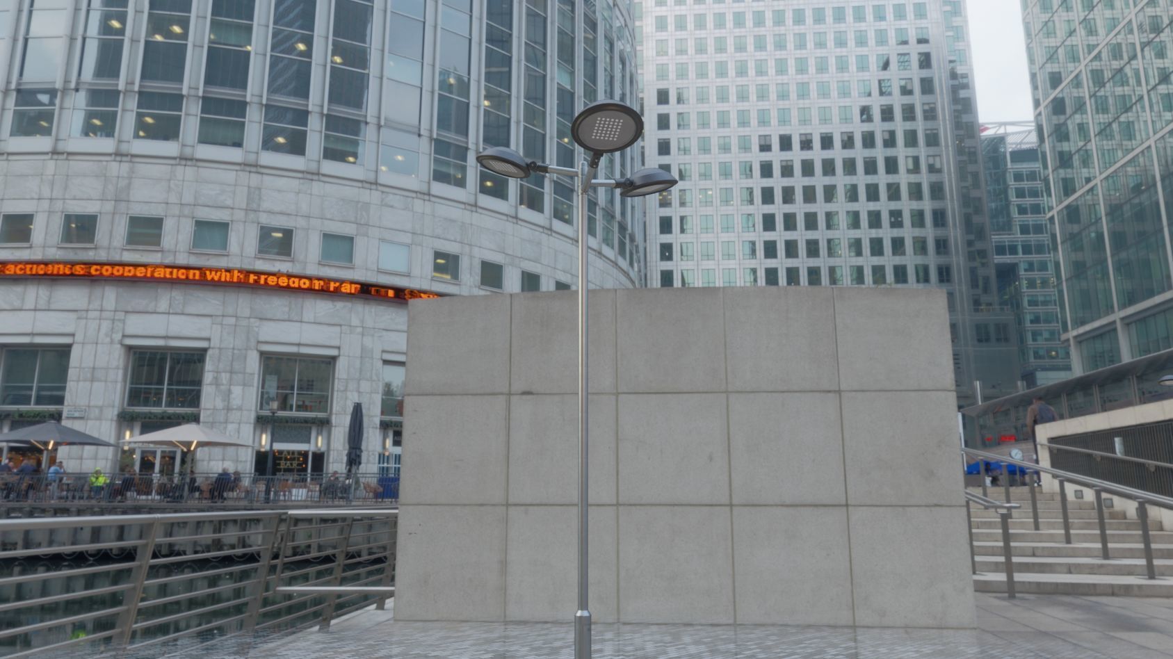 Street Light 15 version 8 5m with pole 2 Low-poly 3D model_17