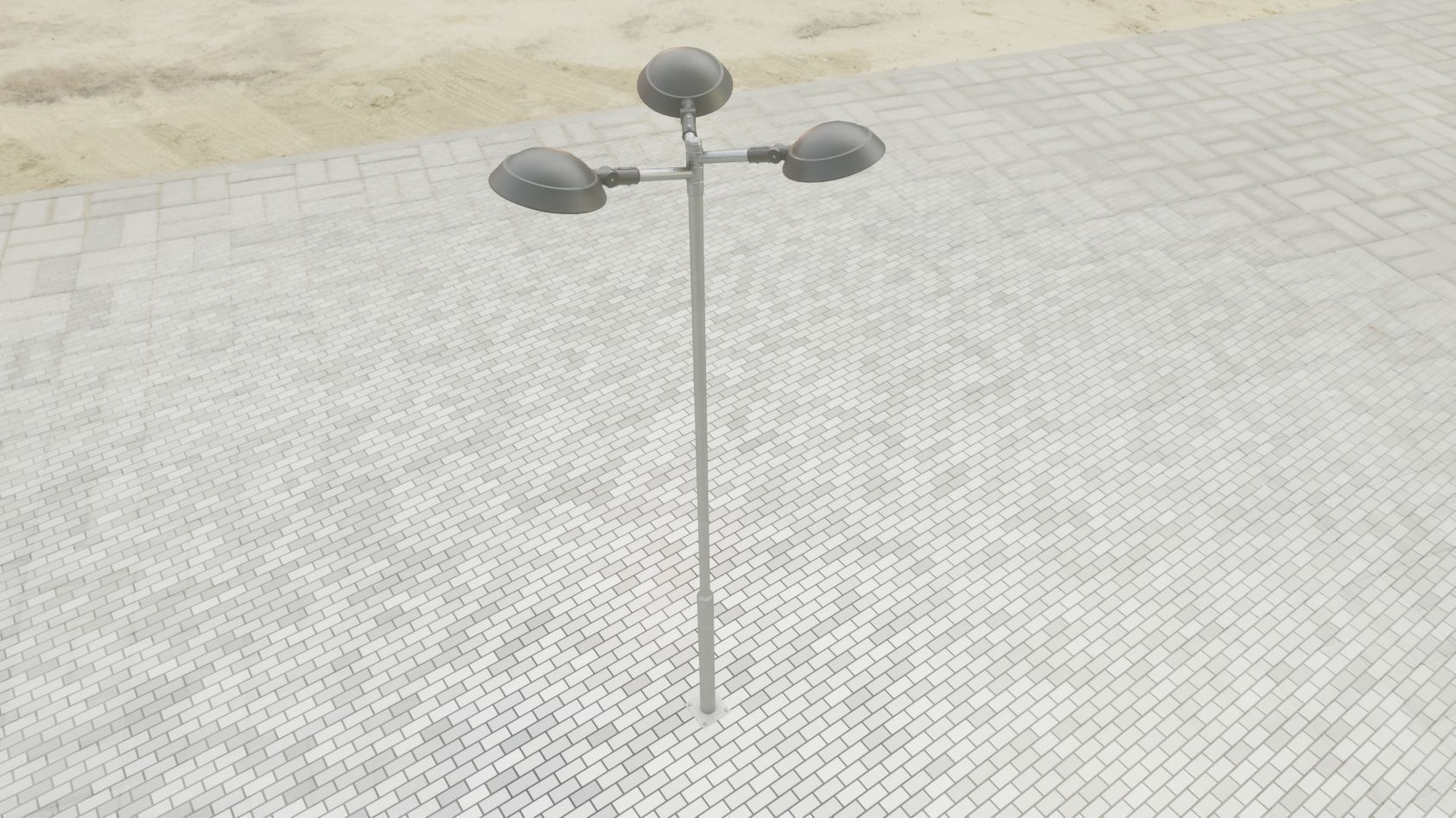 Street Light 15 version 8 5m with pole 2 Low-poly 3D model_97