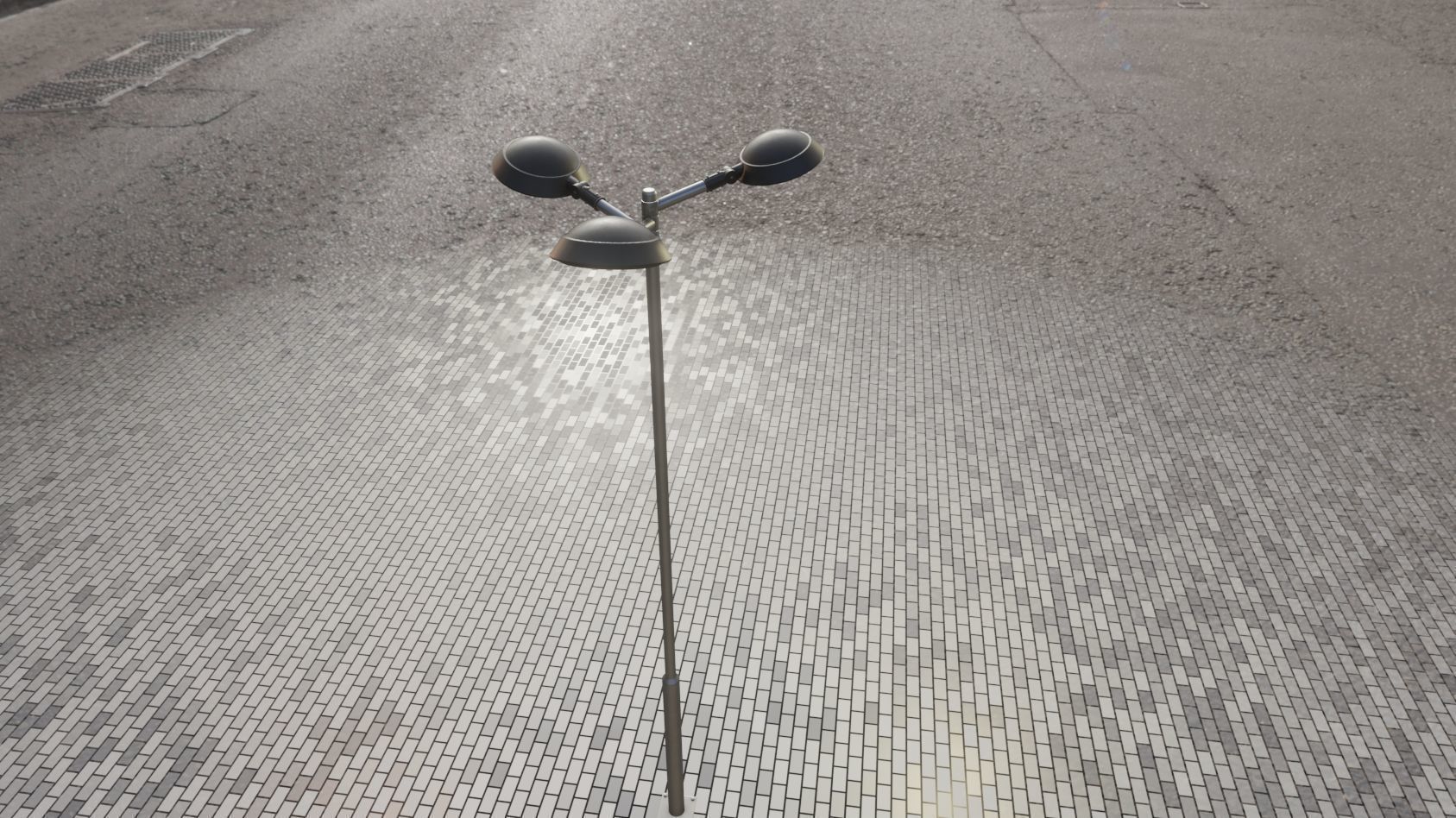 Street Light 15 version 8 5m with pole 2 Low-poly 3D model_93