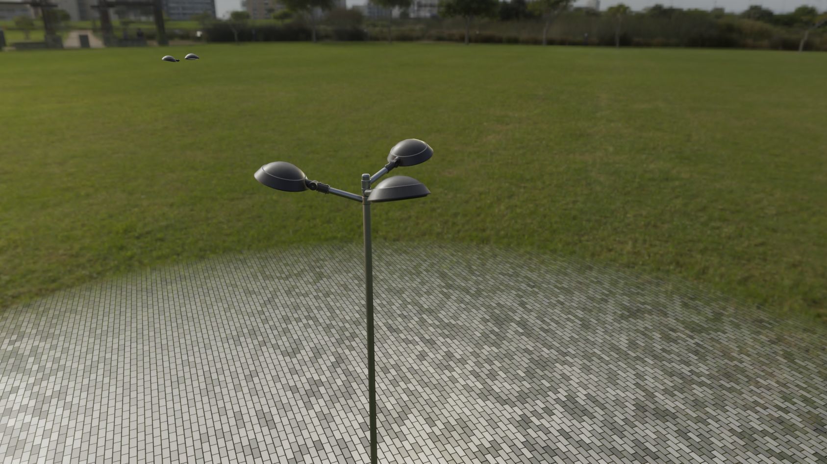 Street Light 15 version 8 5m with pole 2 Low-poly 3D model_90