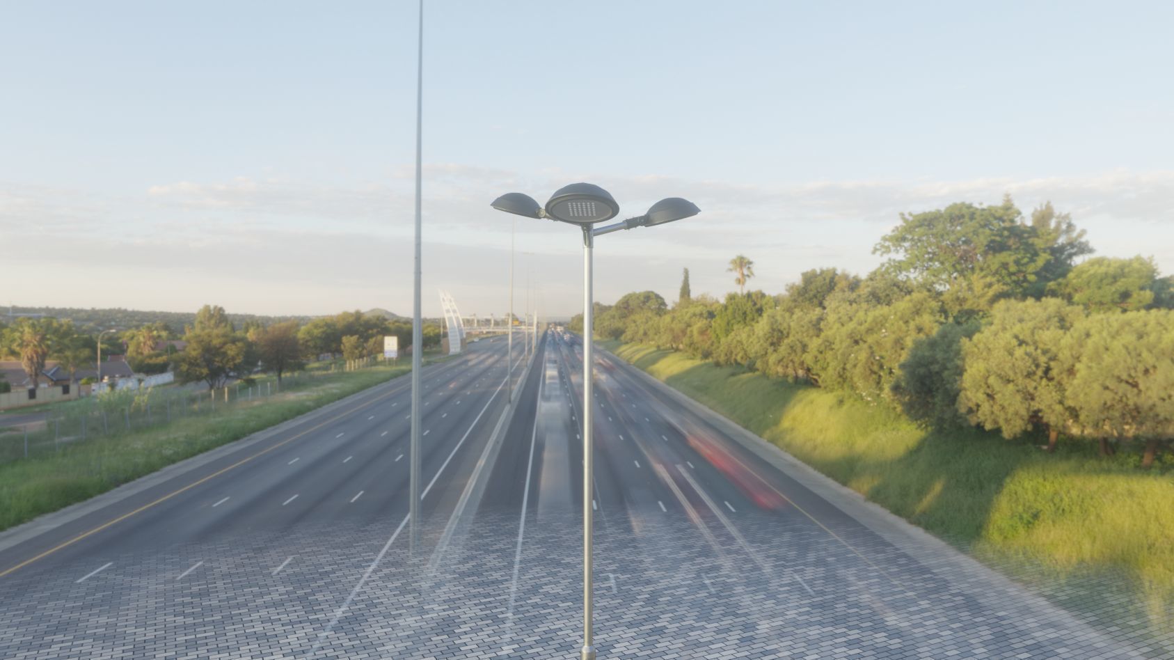 Street Light 15 version 8 5m with pole 2 Low-poly 3D model_81