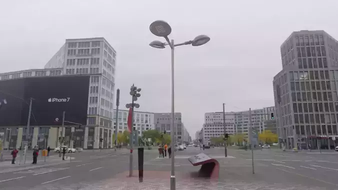 Street Light 15 version 8 5m with pole 2 Low-poly 3D model