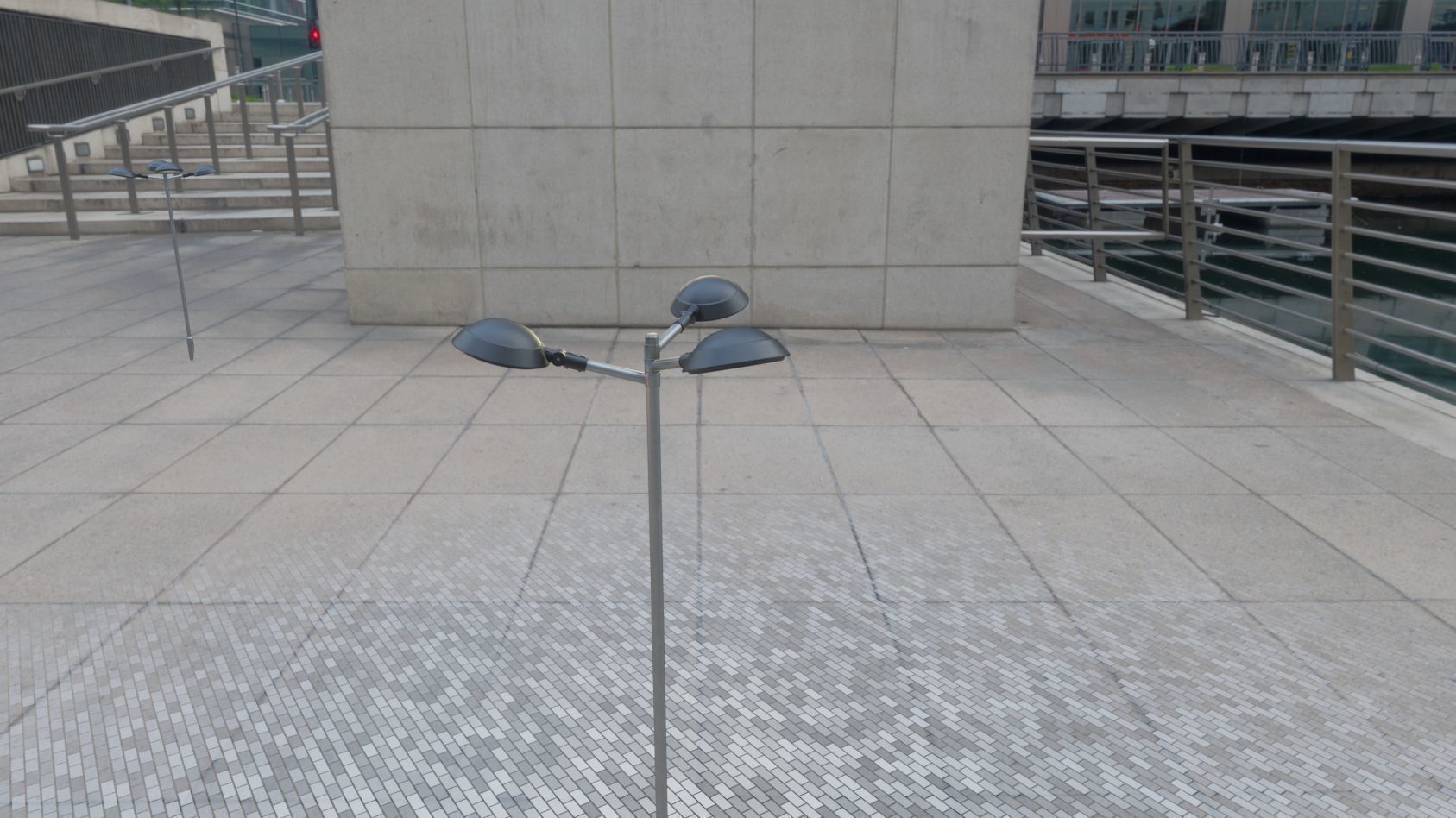 Street Light 15 version 8 5m with pole 2 Low-poly 3D model_89