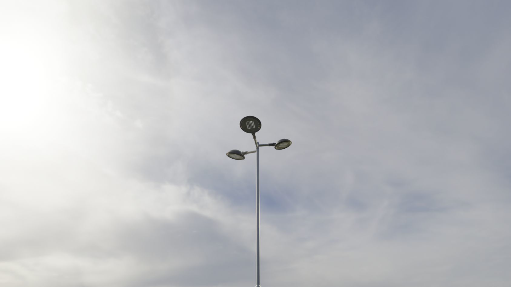 Street Light 15 version 8 5m with pole 2 Low-poly 3D model_60