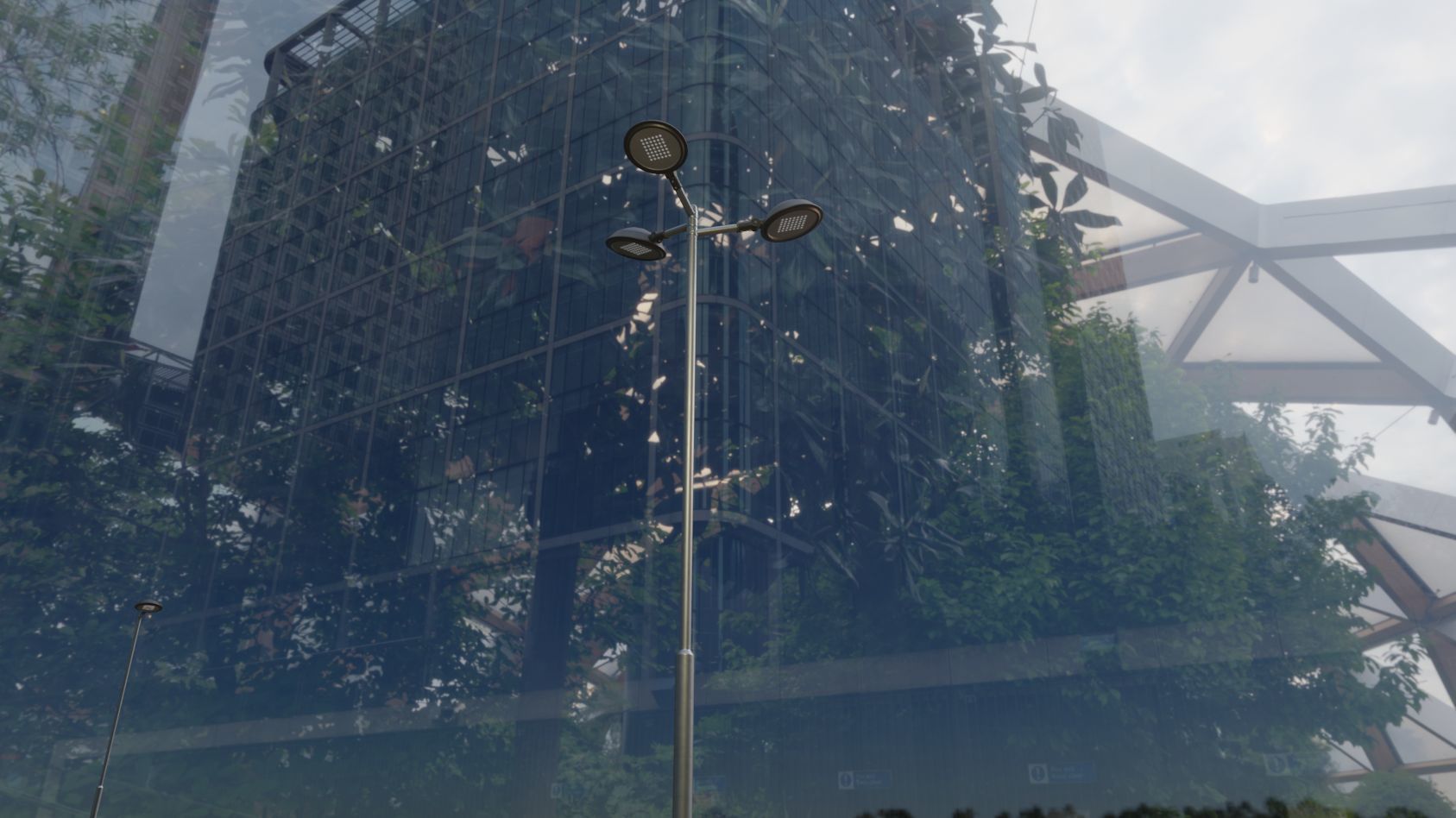 Street Light 15 version 8 5m with pole 2 Low-poly 3D model_39