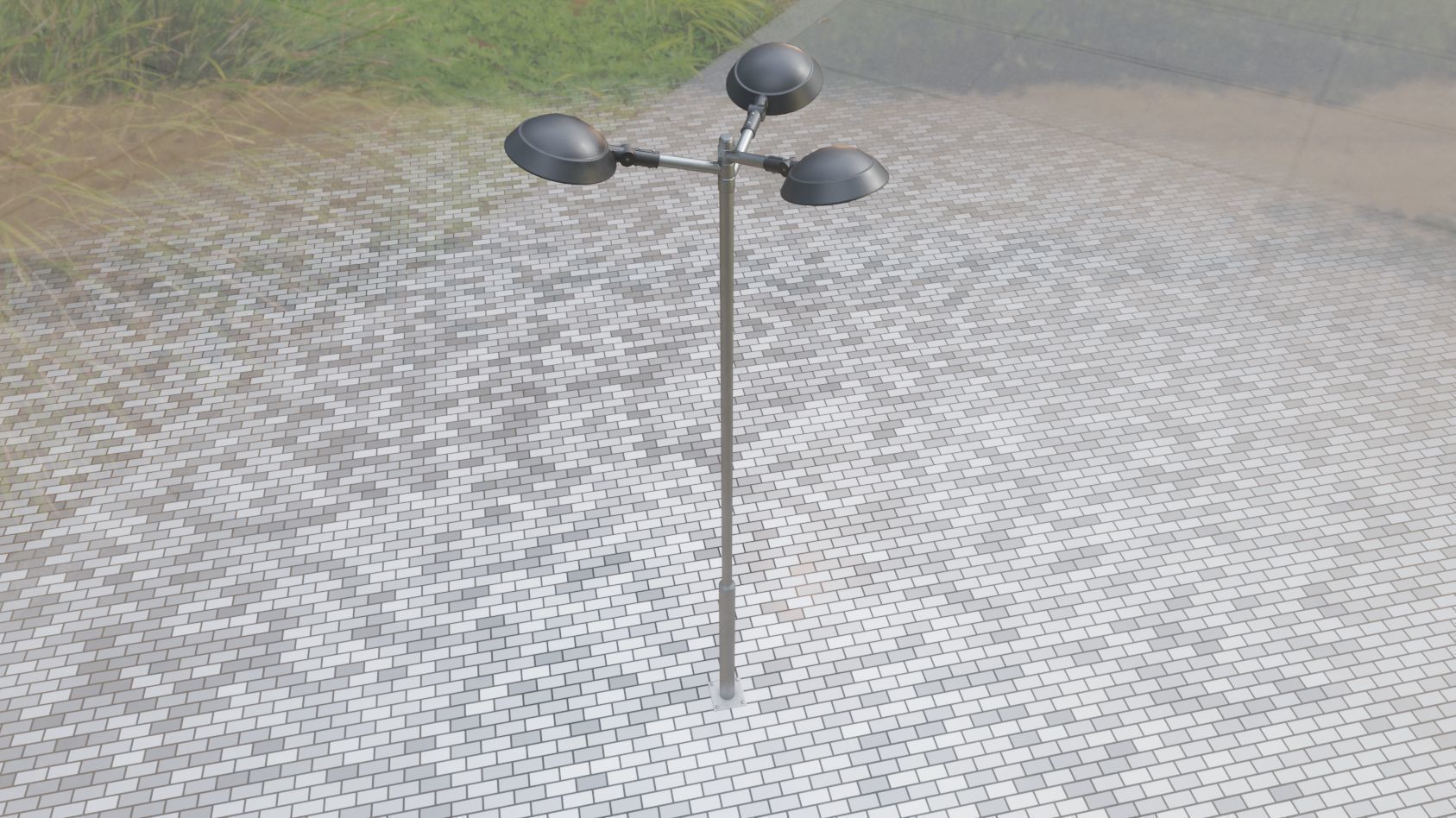 Street Light 15 version 8 5m with pole 2 Low-poly 3D model_99