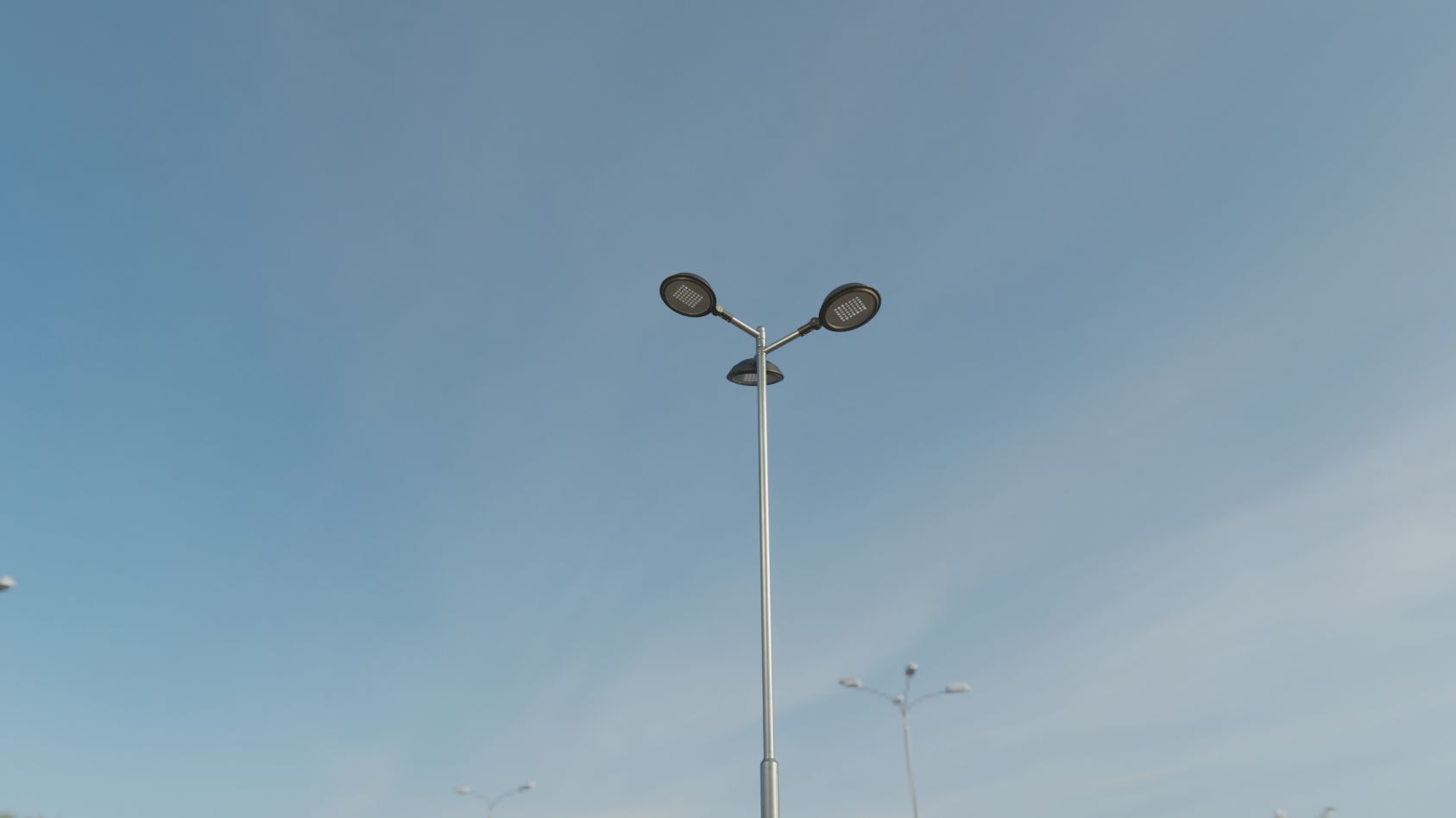 Street Light 15 version 8 5m with pole 2 Low-poly 3D model_42