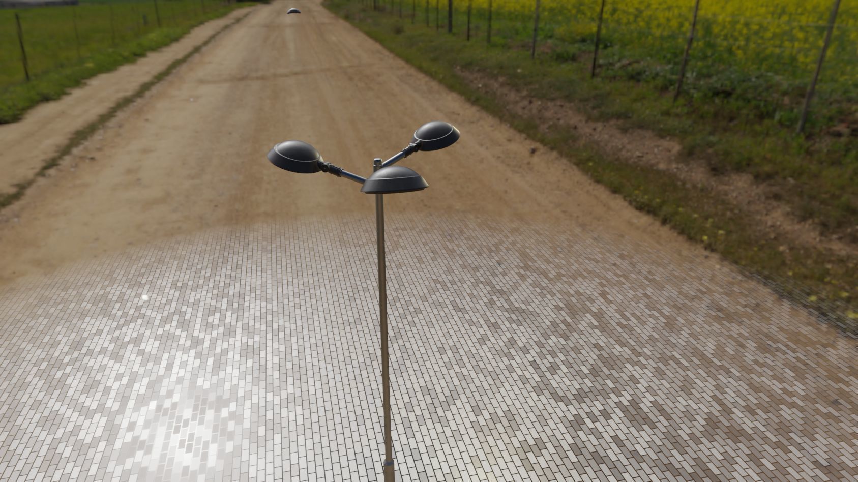 Street Light 15 version 8 5m with pole 2 Low-poly 3D model_91