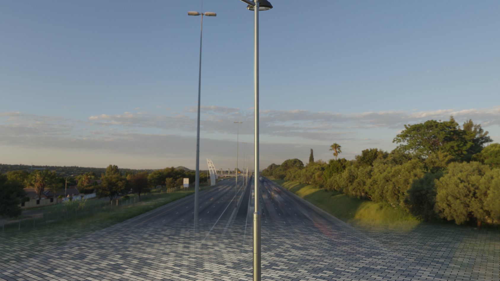 Street Light 15 version 8 5m with pole 2 Low-poly 3D model_21