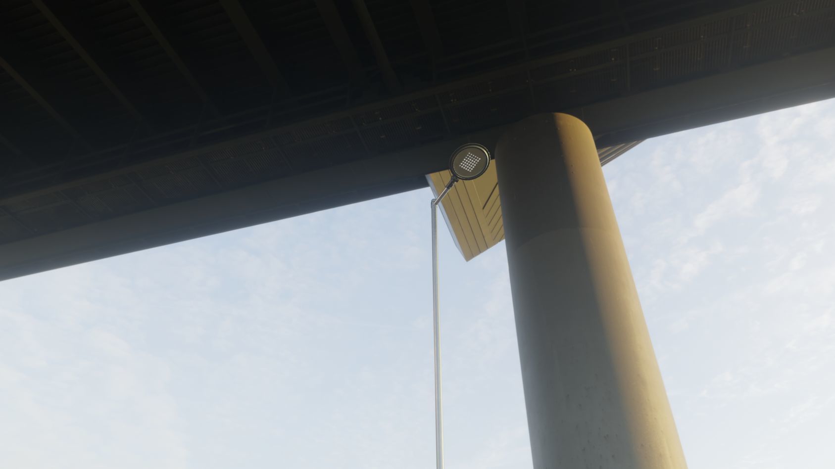 Street Light 15 version 6 5m with pole 2 Low-poly 3D model_61