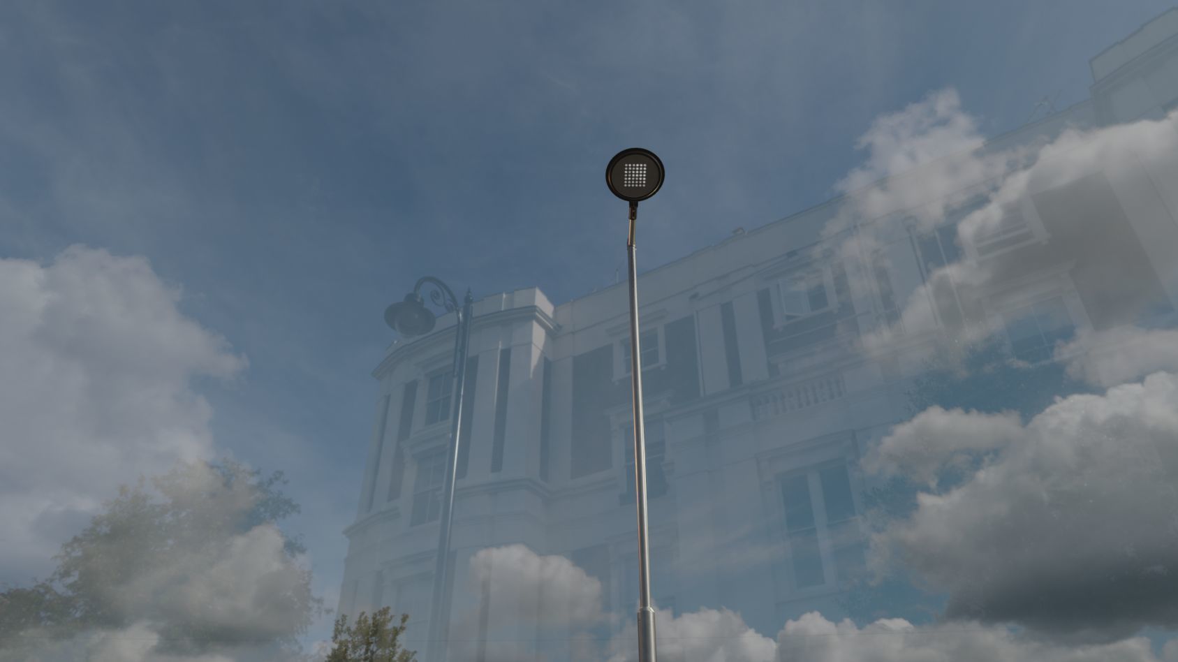 Street Light 15 version 6 5m with pole 2 Low-poly 3D model_64