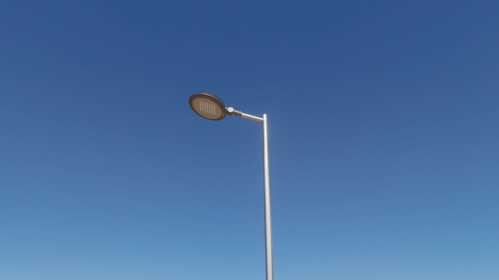 Street Light 15 version 6 5m with pole 2 Low-poly 3D model_7